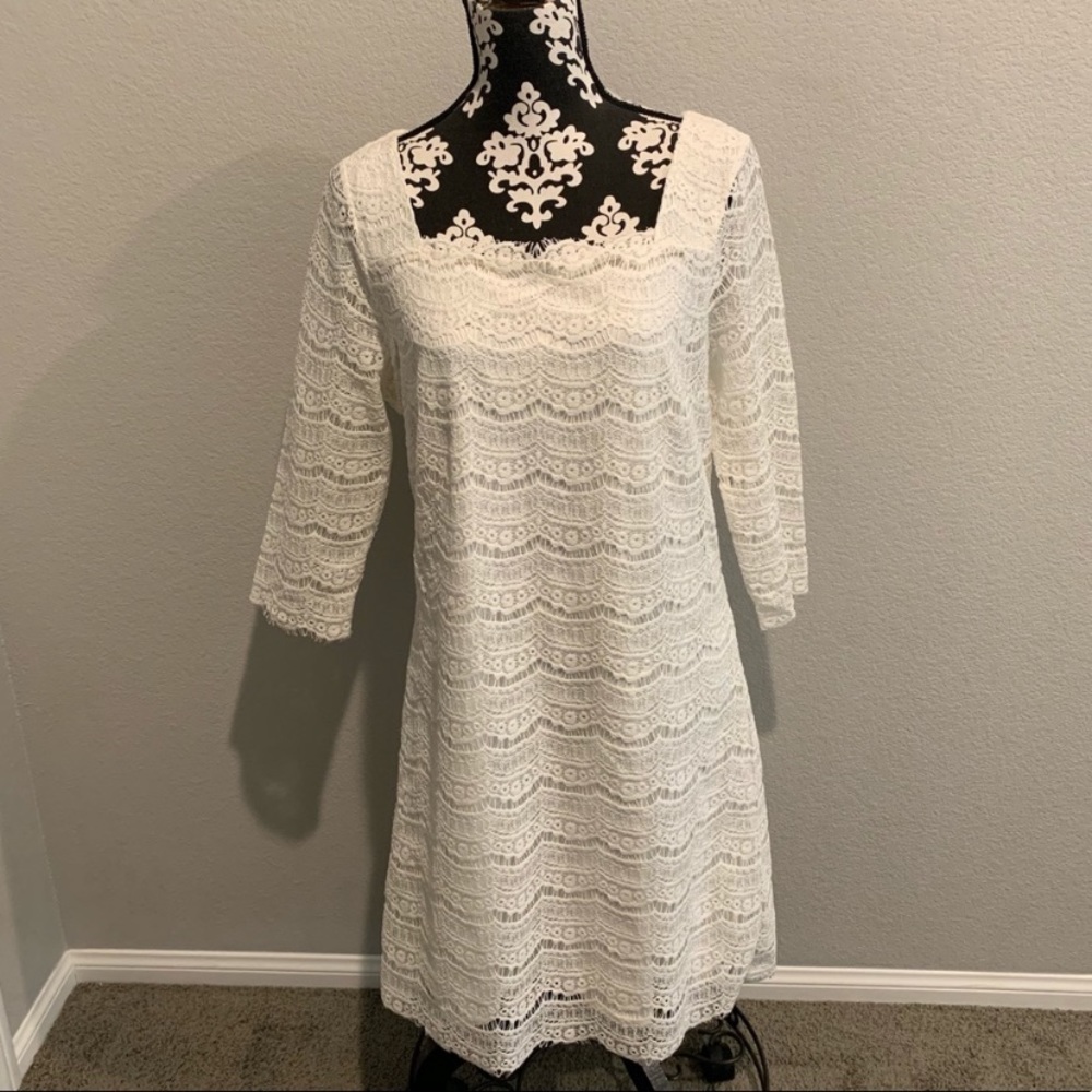White House black Market laced dress